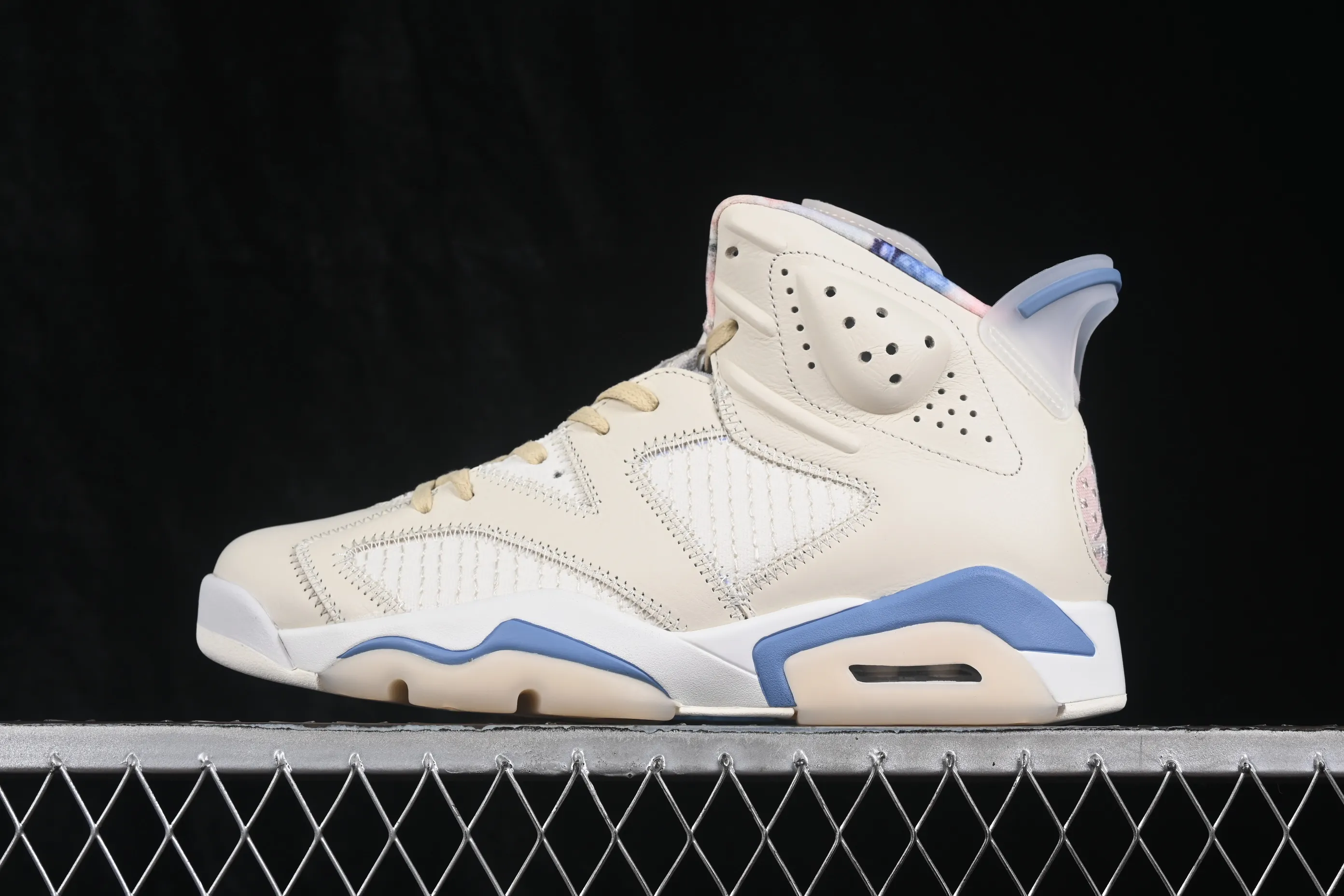 All categories Air Jordan Jordan series basketball shoes Air Jordan 6 Atmos x Air Jordan 6 Retro "Sashiko" AJ6 Joe 6 milk white blue Sashiko embroidery IR7255-110